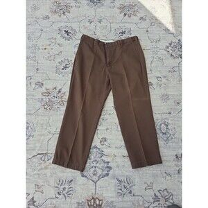 #469 Covington Vtg 90s Y2k Brown Cotton Chinos Trousers Men 38x29